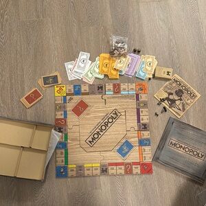 Monopoly Board Game in wooden box